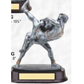 9" Resin Sculpture Award w/ Oblong Base (Wrestling/ Male)